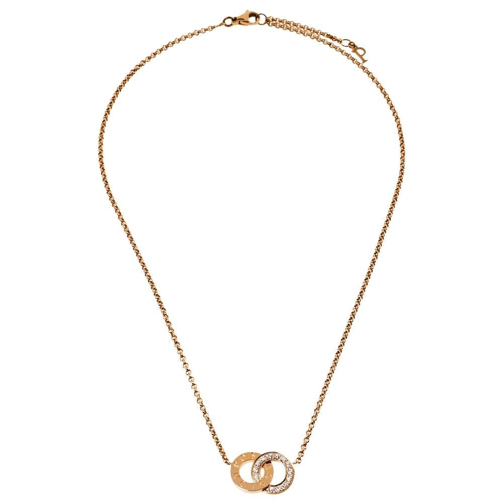 Piaget Possession Toi & Moi Diamond 18K Gold Pendant Necklace