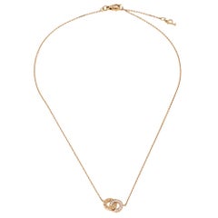 Piaget Possession Toi & Moi Diamond 18K Rose Gold Pendant Necklace