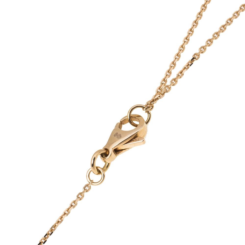 Contemporary Piaget Possession Toi & Moi Diamond 18K Rose Gold Pendant Necklace