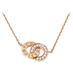 Piaget Possession Toi & Moi Diamond 18K Rose Gold Pendant Necklace