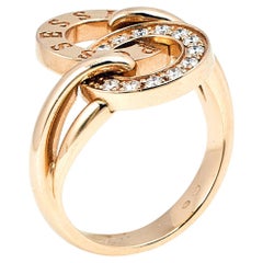 Piaget Possession Toi Moi Diamond 18K Rose Gold Ring Size 54