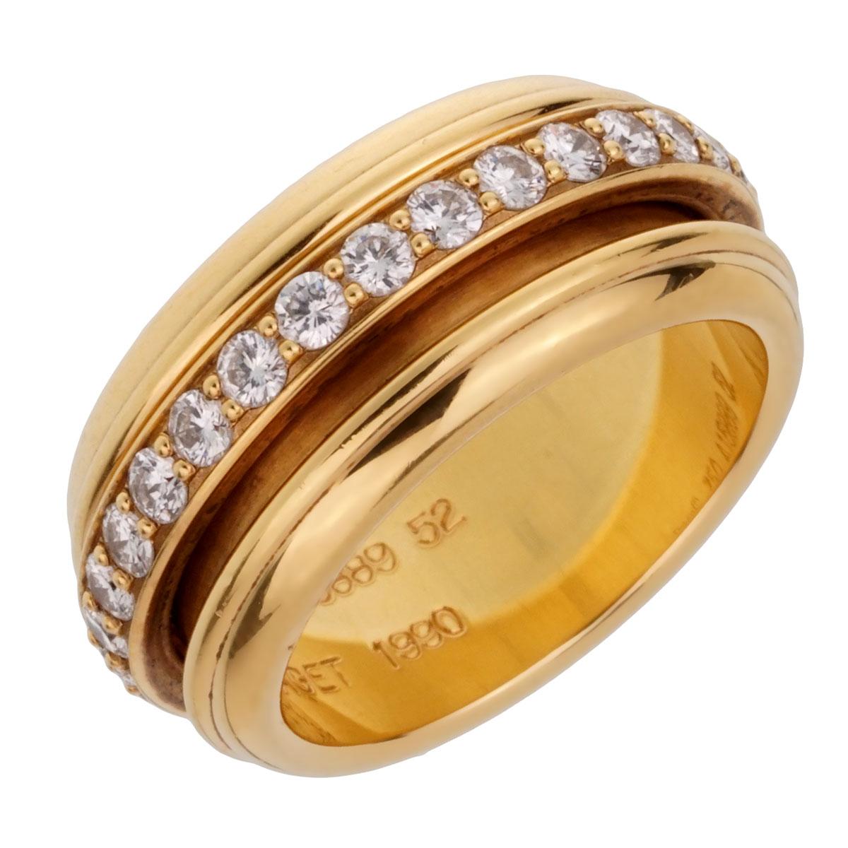 A fabulous vintage Piaget Possession diamond ring set with 1.50ct of the finest Piaget round brilliant cut diamonds in 18k yellow gold. The ring measures a size 6 1/4

Sku: 1906