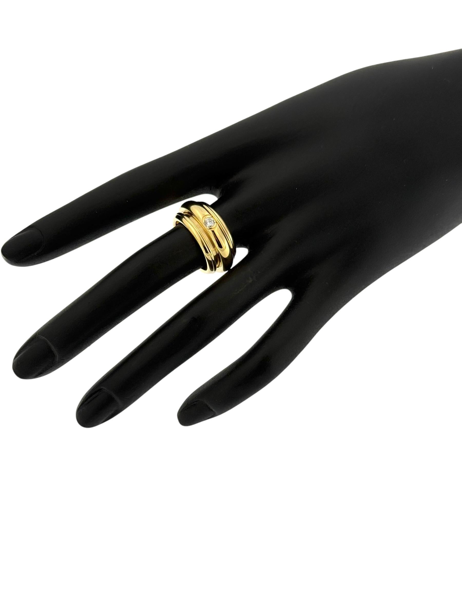 Piaget Possession Yellow Gold Ring with Diamonds size 53 For Sale 1