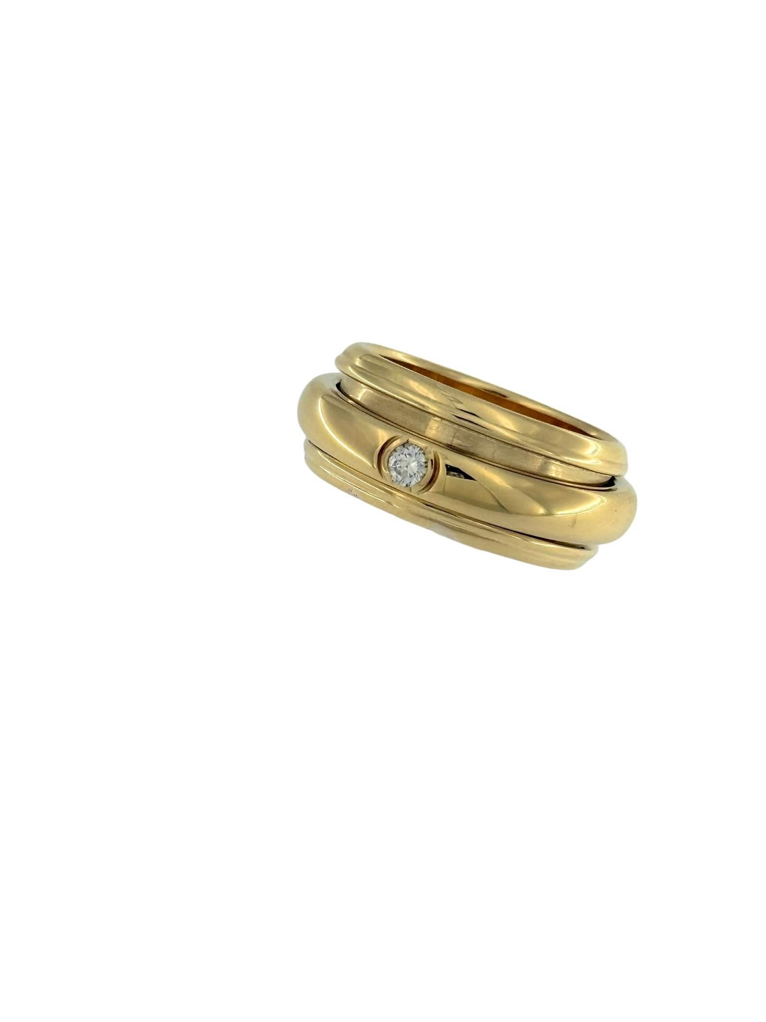Piaget Possession Yellow Gold Ring with Diamonds size 53 For Sale 3