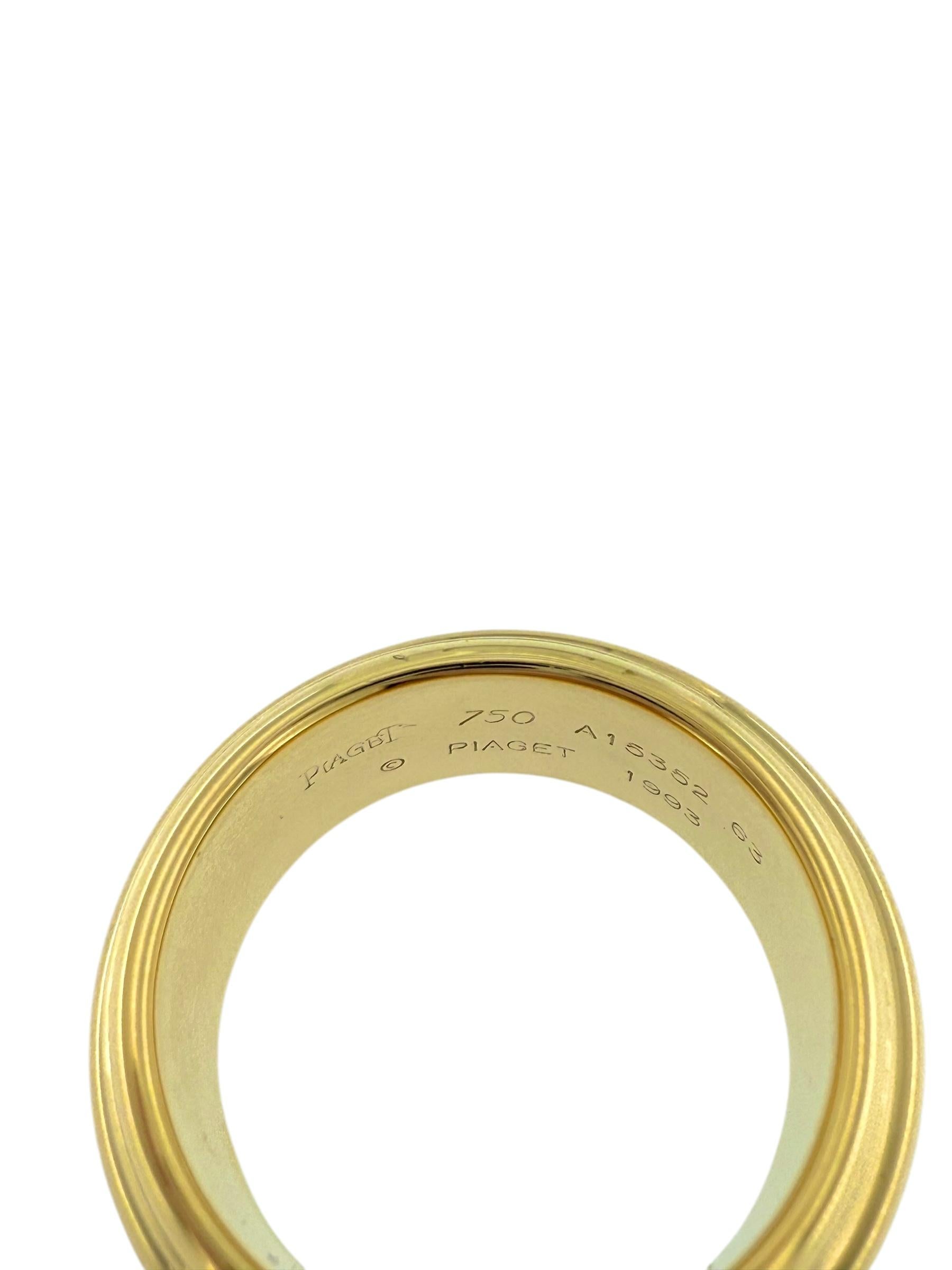 Piaget Possession Yellow Gold Ring with Diamond size 63 For Sale 3