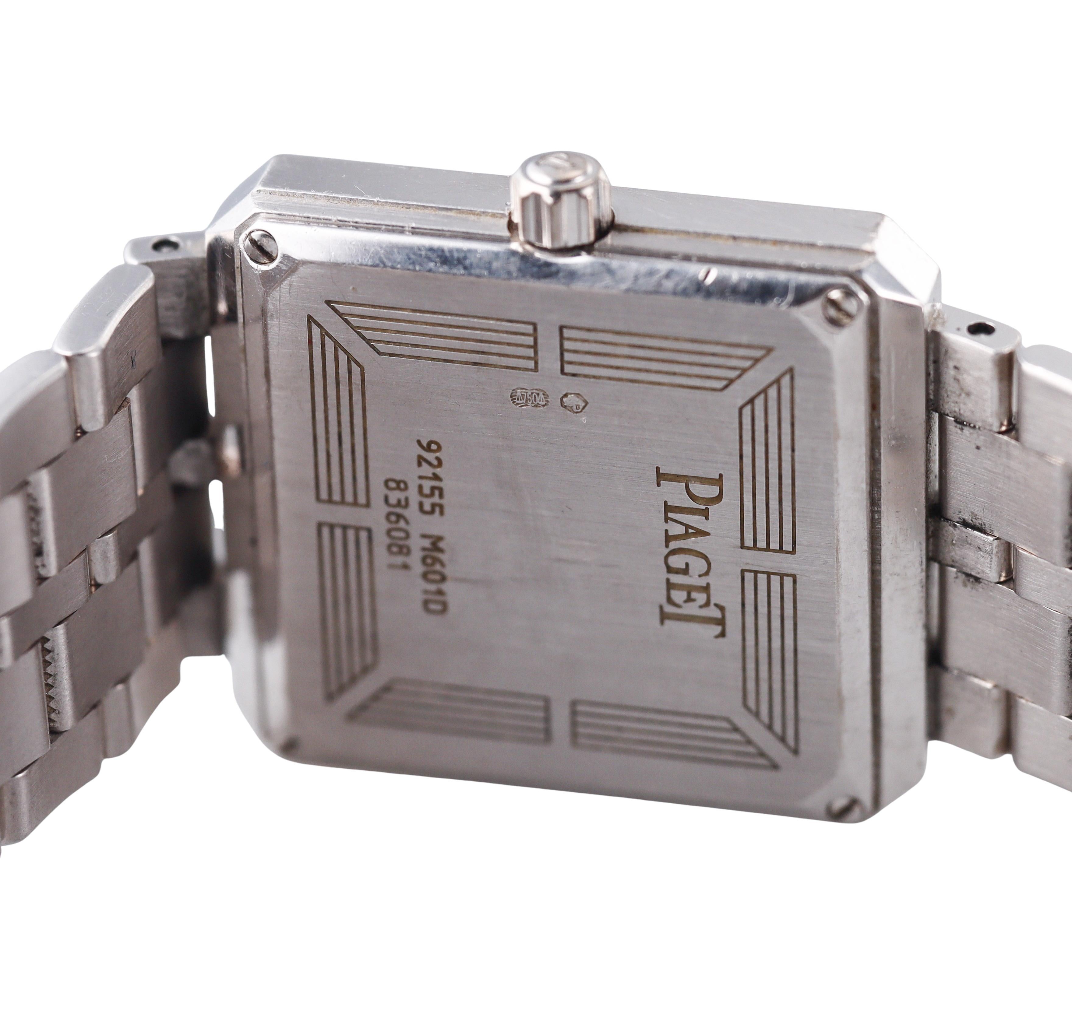 Piaget Protocol Weißgold-Diamant-Uhr 92155 M601D im Angebot 1