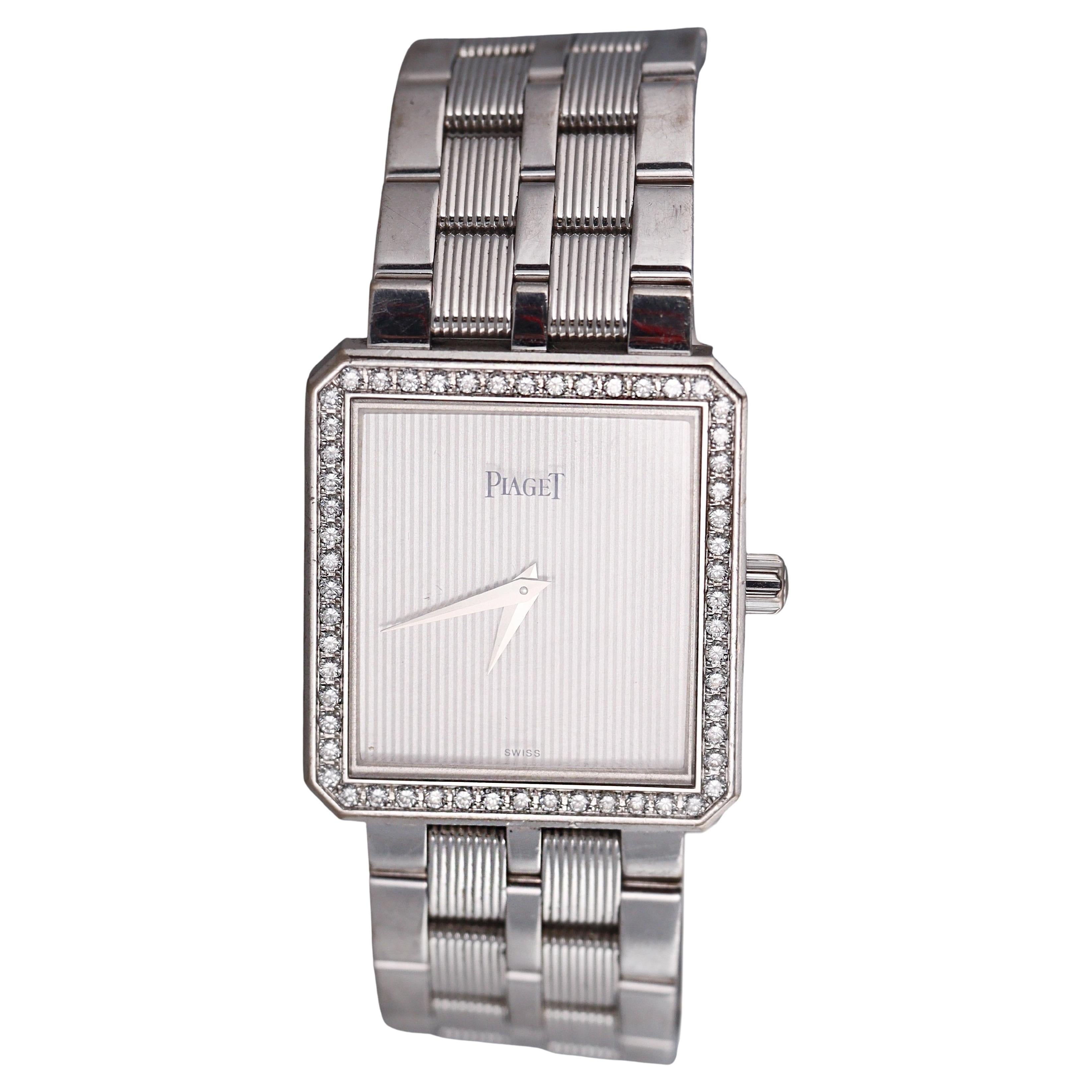 Piaget Protocol White Gold Diamond Watch 92155 M601D