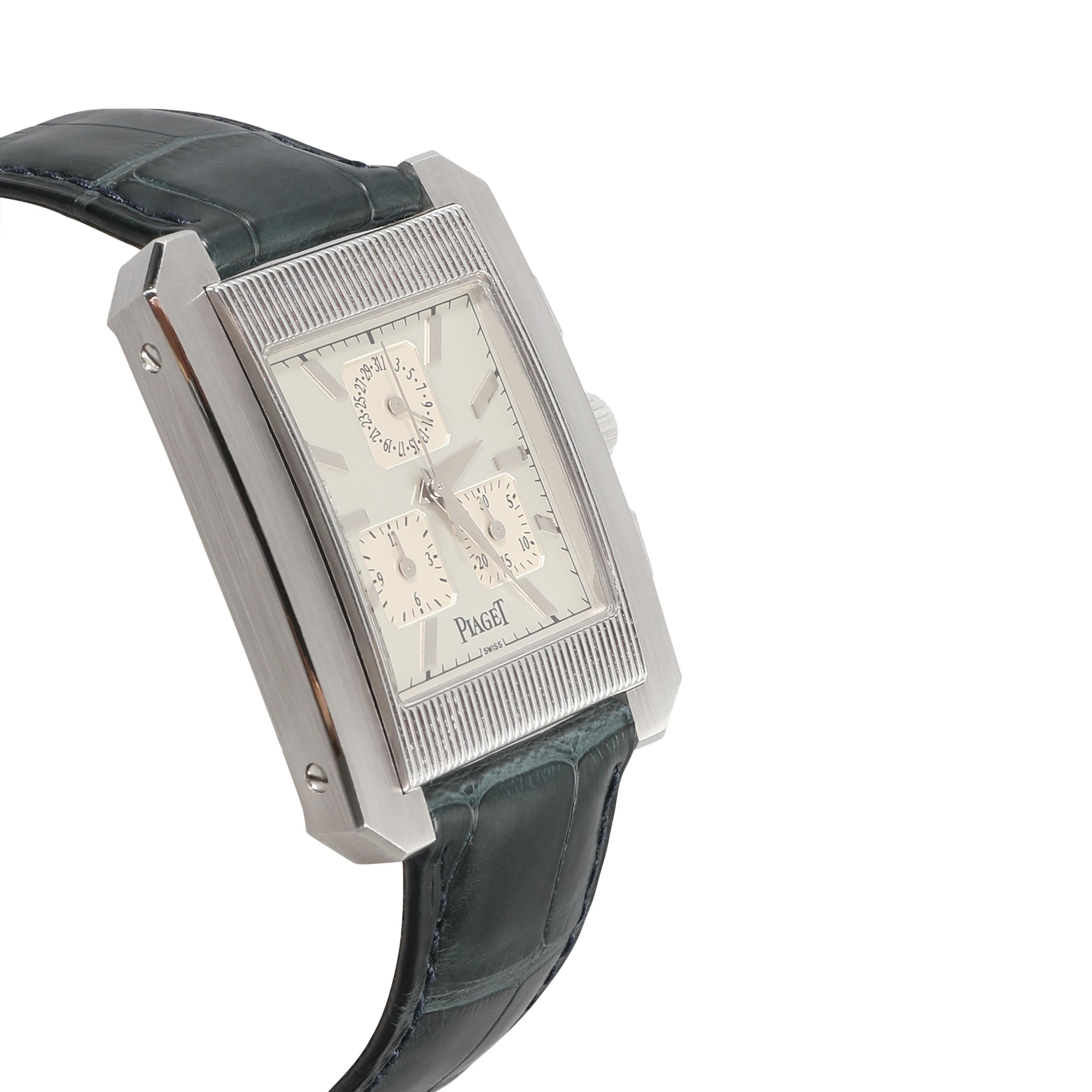 Piaget Protocole 14600 Men's Watch in 18kt White Gold In Excellent Condition In New York, NY