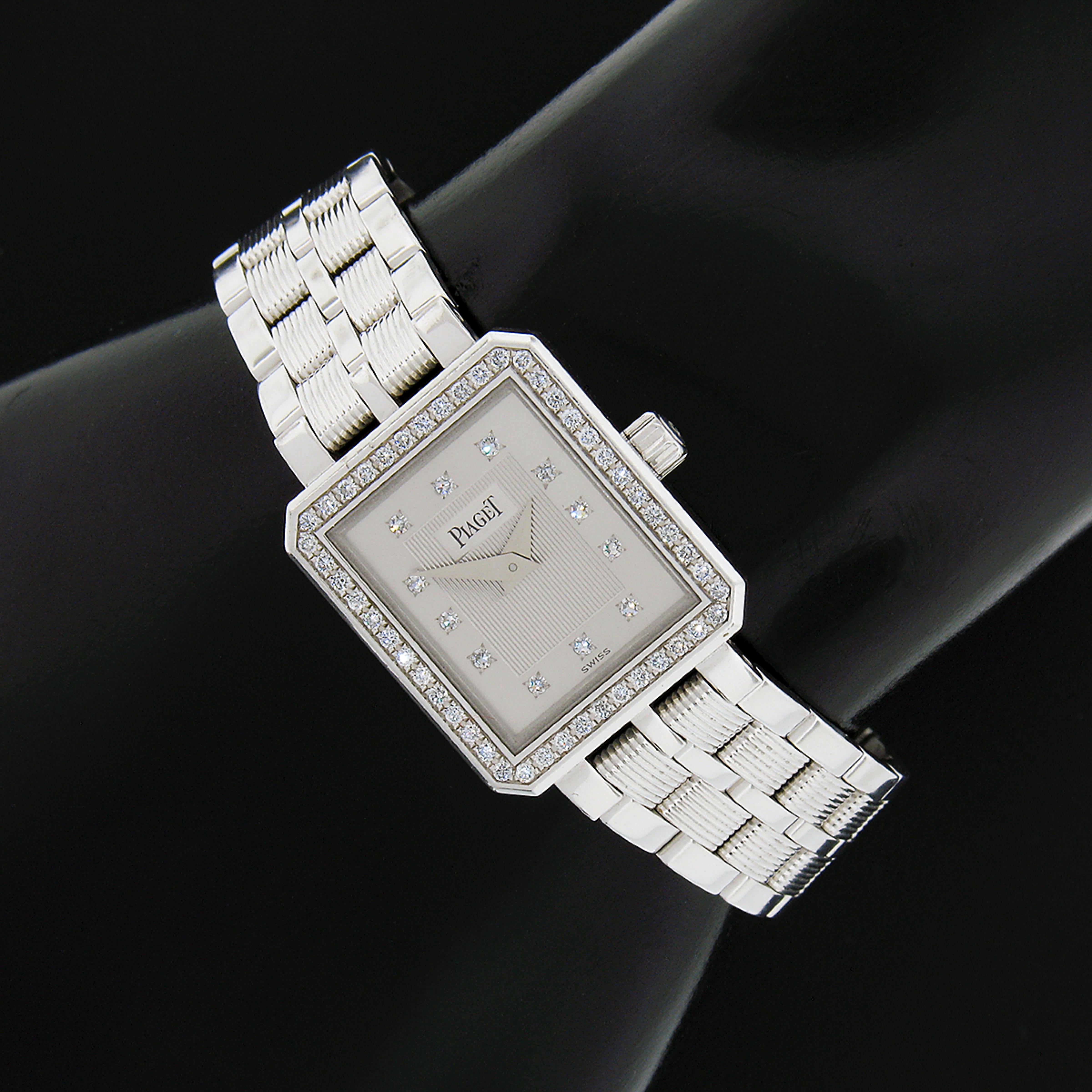 Cette élégante et luxueuse montre bracelet Piaget 