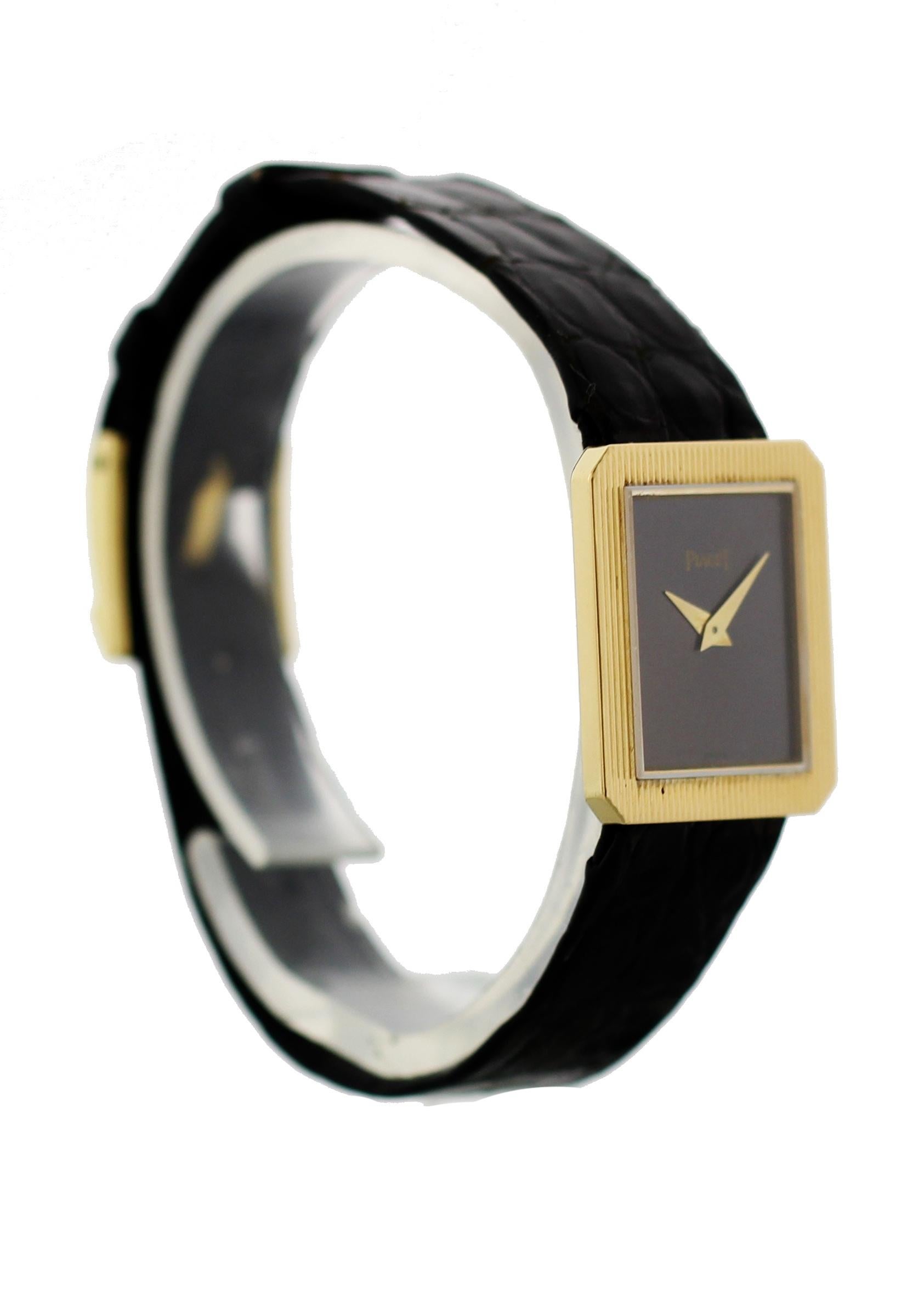 Piaget Protocole Montre vintage en or jaune 18 carats 8154 Excellent état à New York, NY