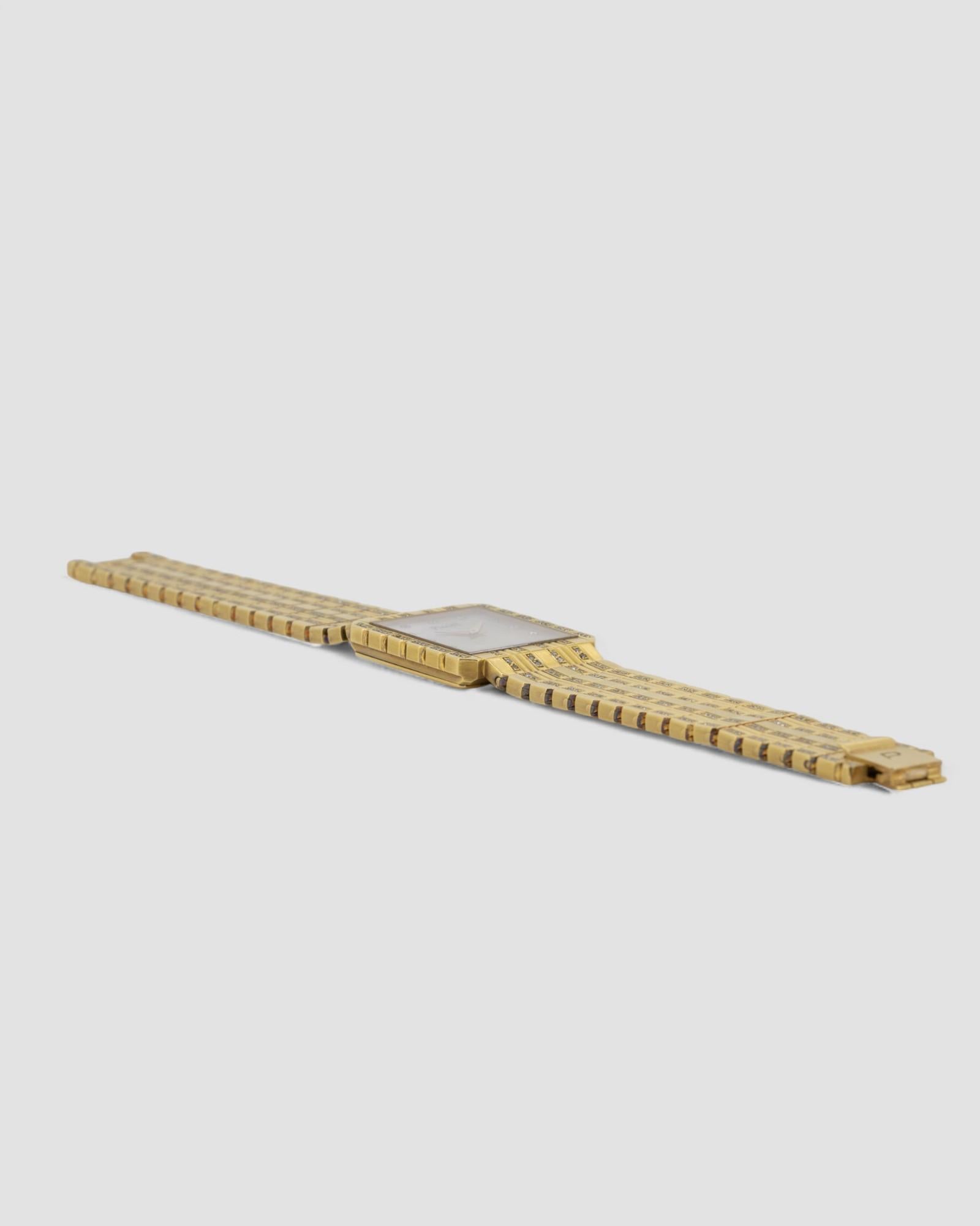 Piaget Protocole 81564 Diamond MOP 18k YG 1980 en vente 6