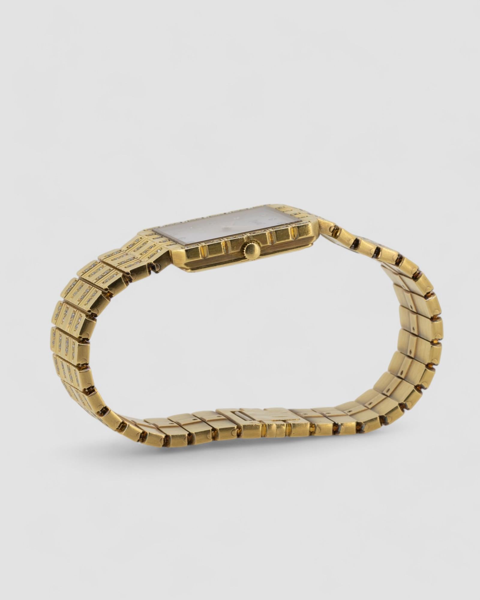 Piaget Protocole 81564 Diamond MOP 18k YG 1980 en vente 3