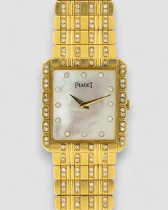 Piaget Protocole 81564 Diamante MOP 18k YG Años 80