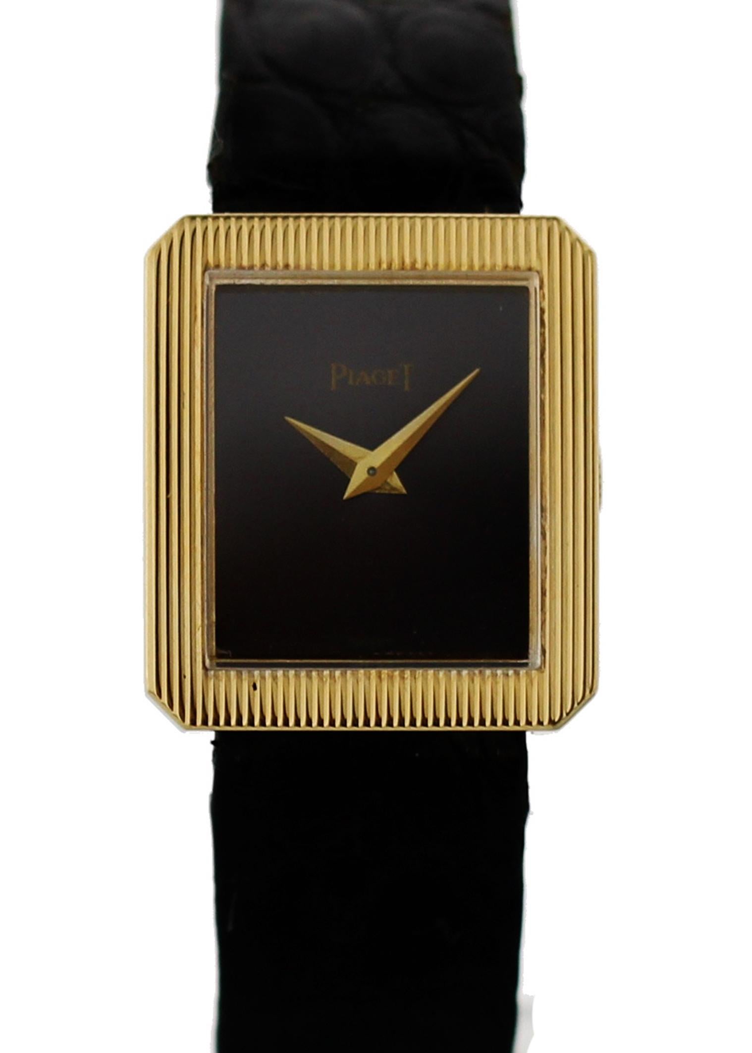 Women's Piaget Protocole 9154 18 Karat Yellow Gold For Sale