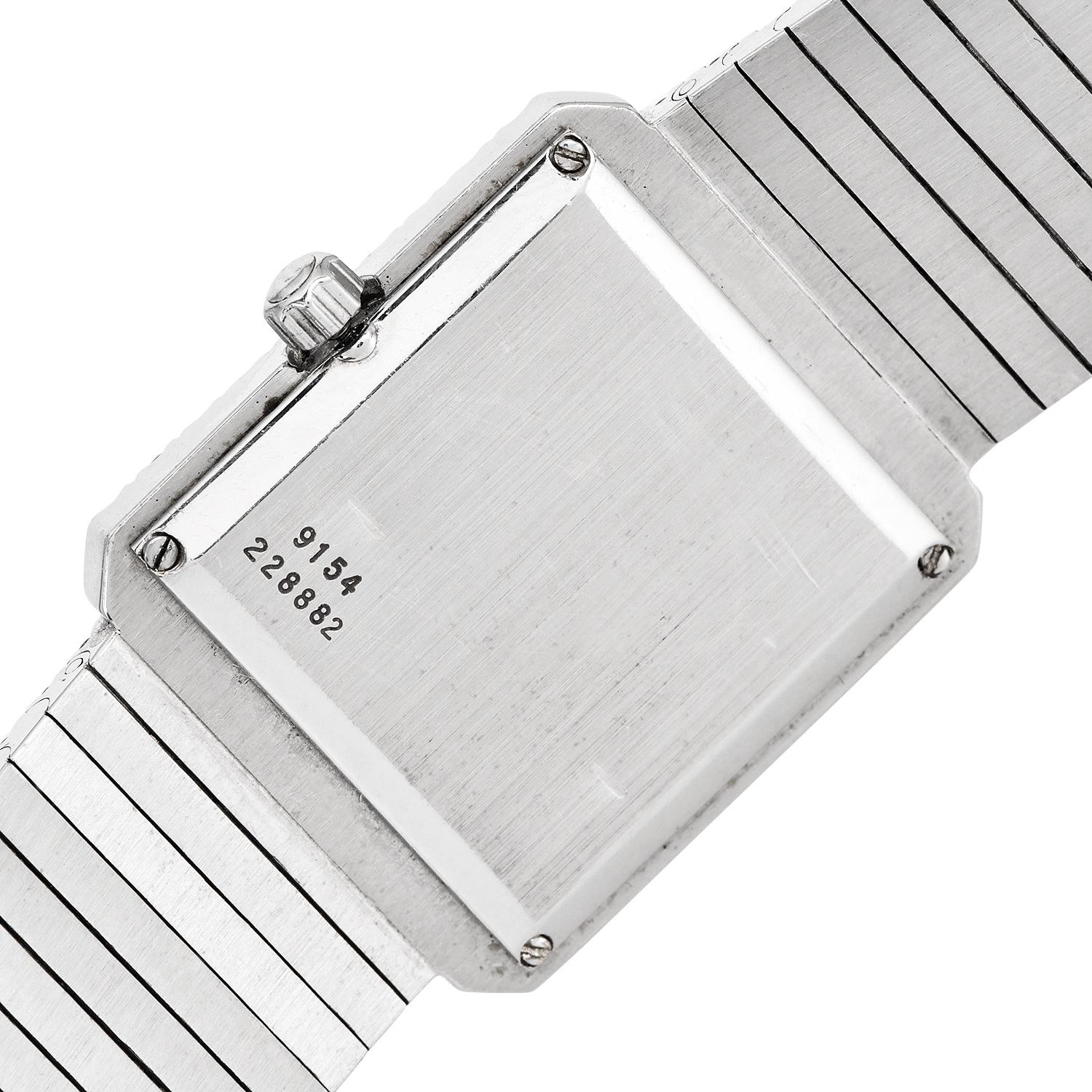 Piaget Protocole Ref. 9154 Diamond Set 18K White Gold Luxury Watch For Sale 5