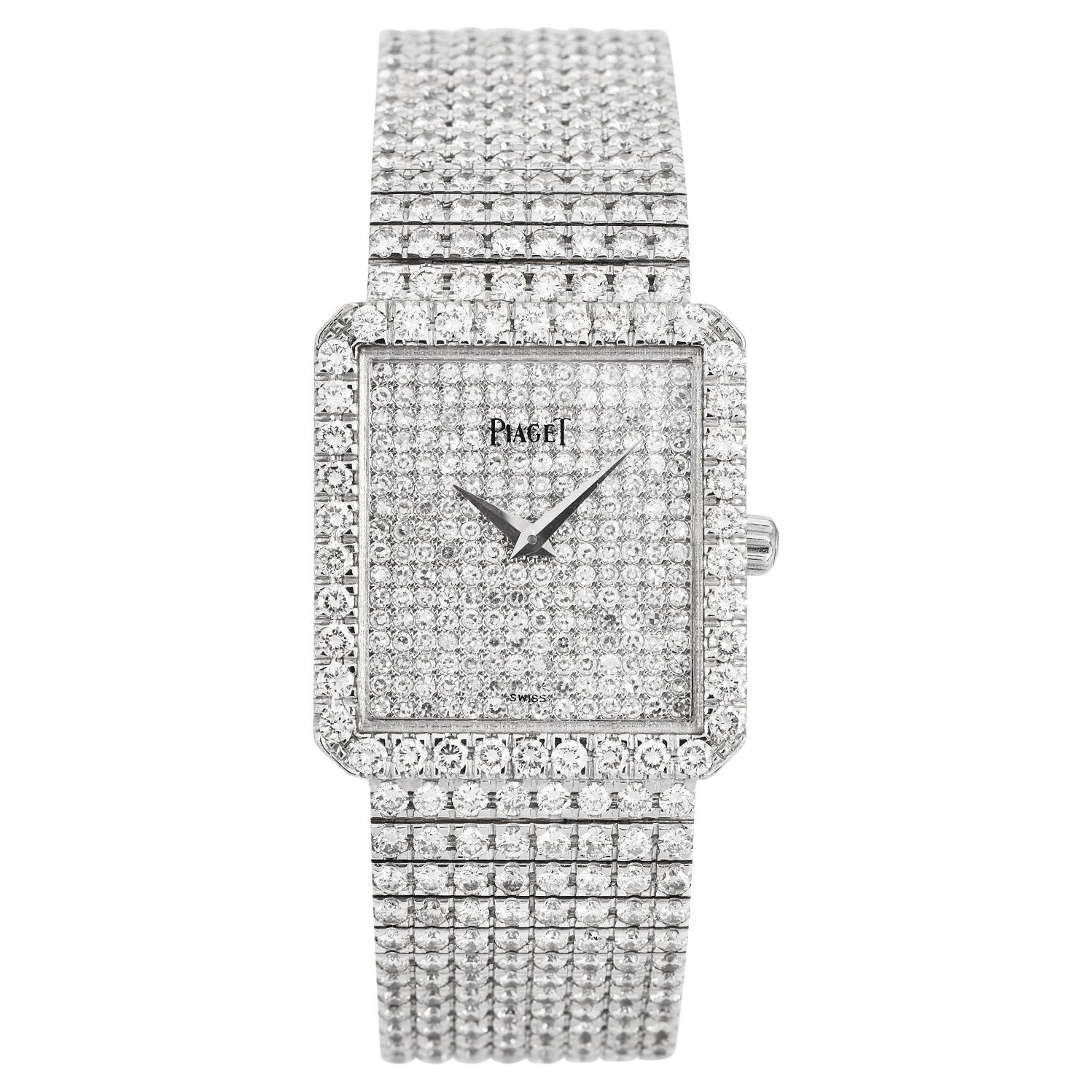 Piaget Protocole Ref. 9154 Diamond Set 18K White Gold Luxury Watch