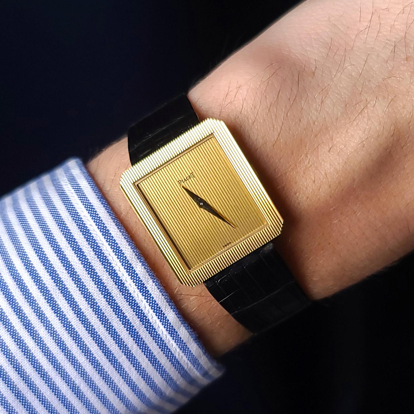  Piaget Protocole Ultra Thin 9154 or jaune 18 carats révisé 1970 9P2 9P Mouvement E Unisexe 