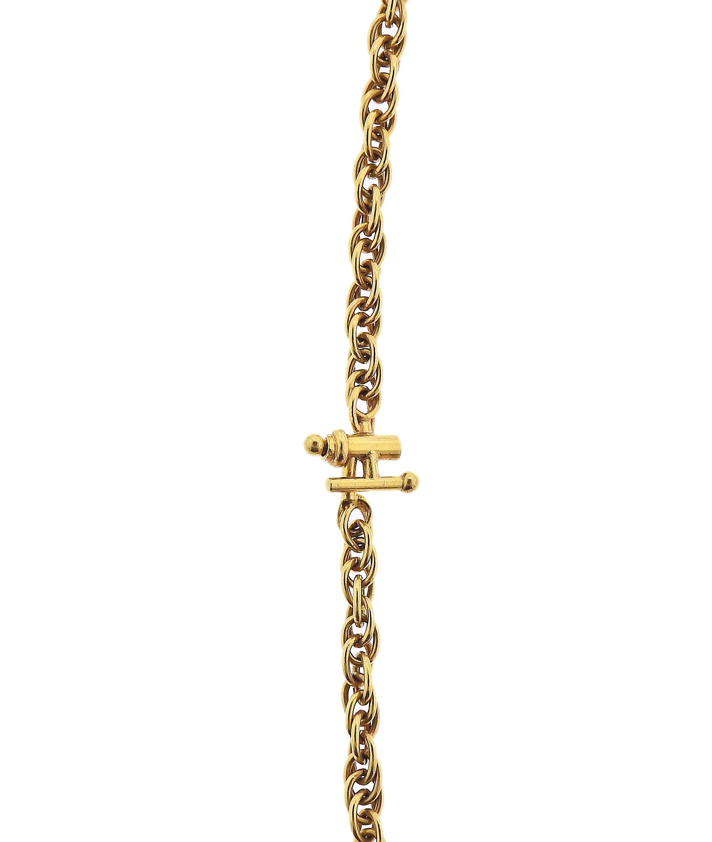 Women's Piaget Rare 1970s Lapis Dial Turquoise Gold Watch Pendant Necklace