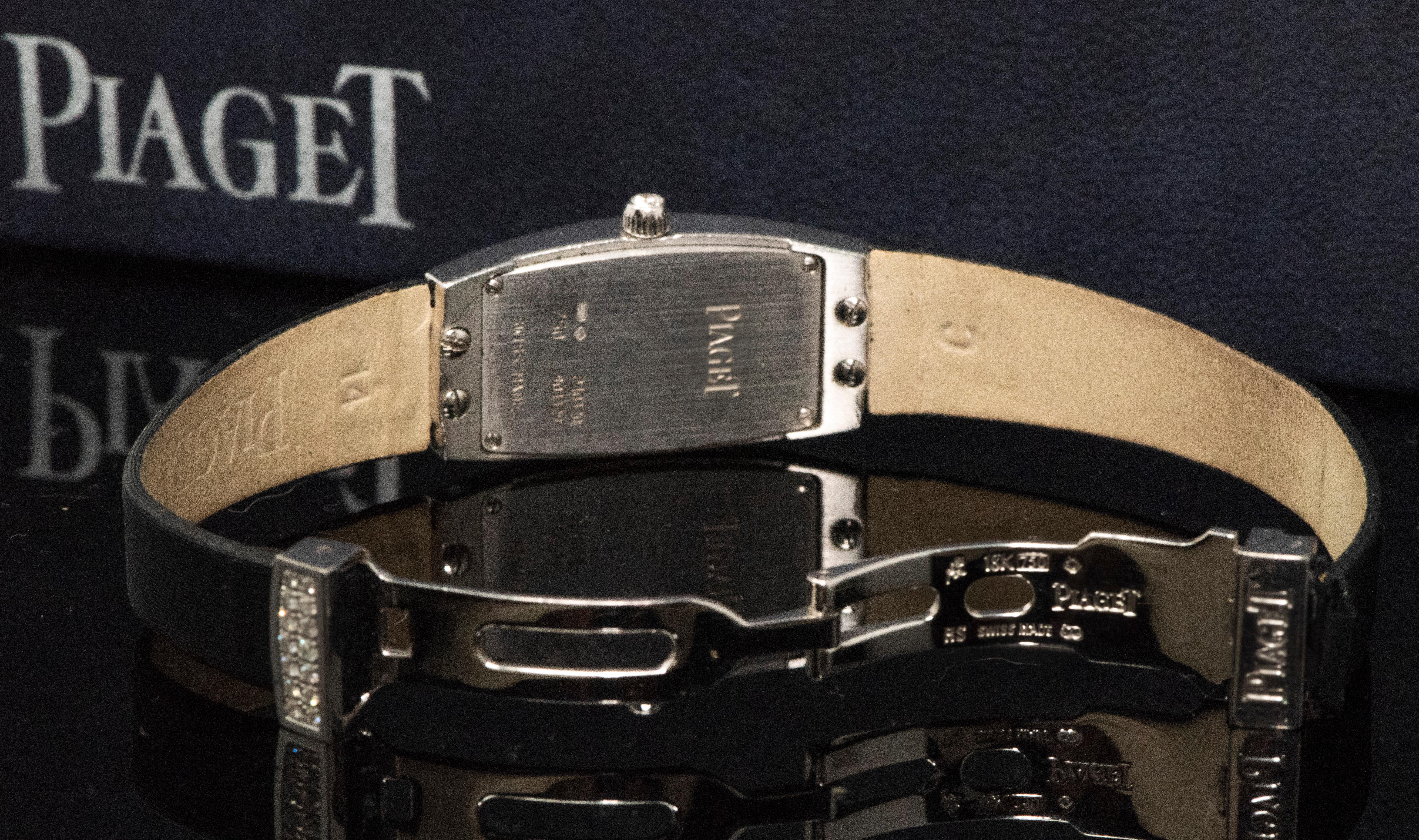 Piaget Rare Limelight 18 Karat White Gold Diamond Set Factory Wristwatch 2