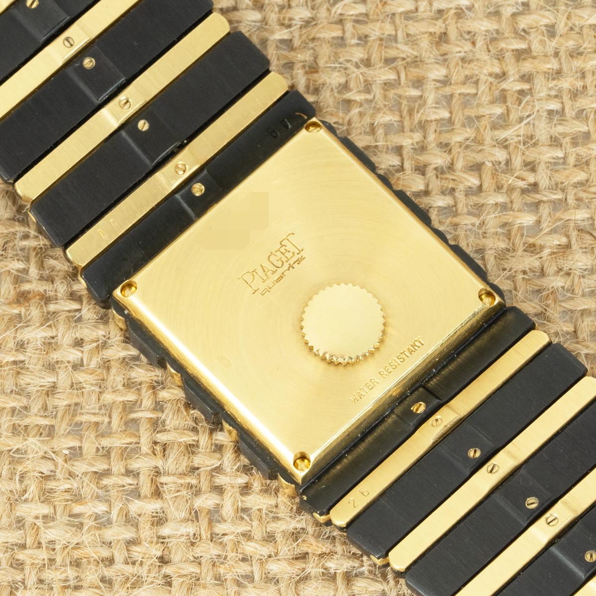 Piaget Rare Polo Bumblebee PVD Coated Gold 7131C701 NOS For Sale 2