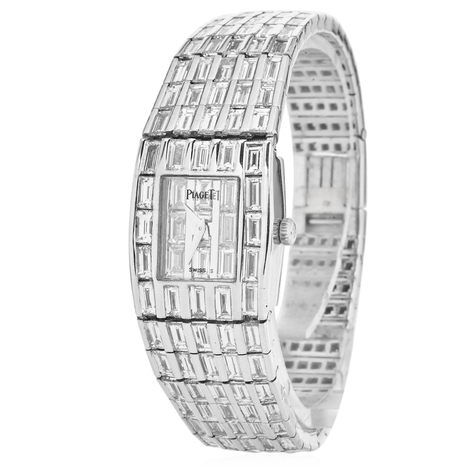 Baguette Cut Piaget Ref. 15212 Ladies Galaxy Baguette Diamond 18K Watch