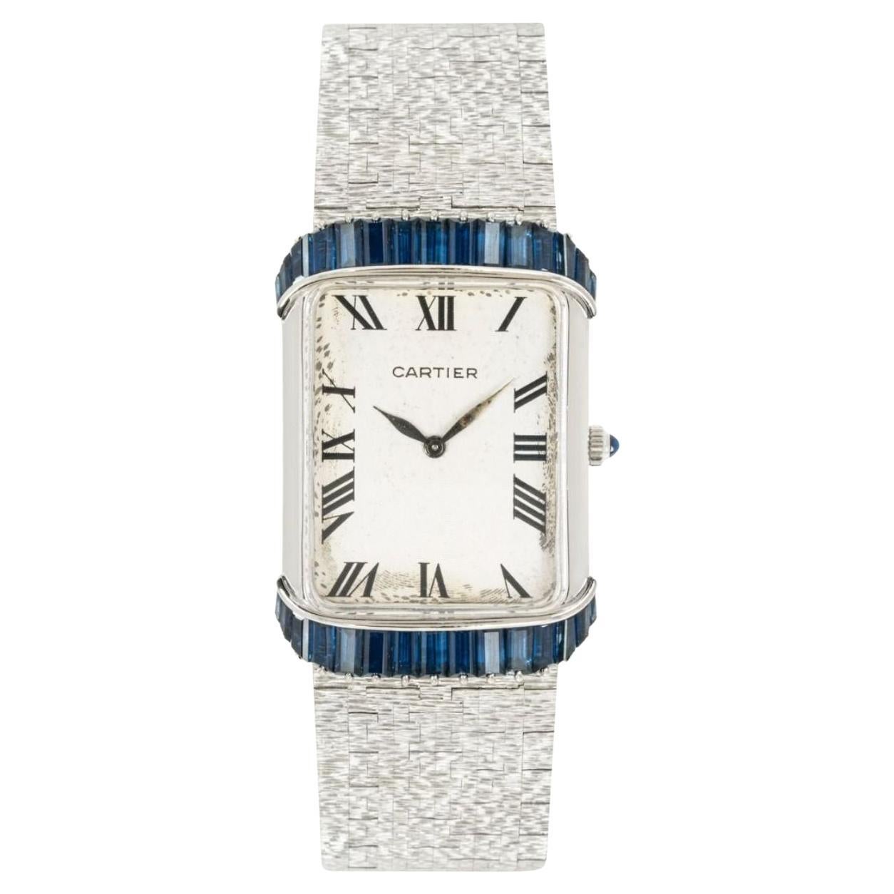 Piaget Retailed by Cartier Sapphire Vintage Ladies Wristwatch