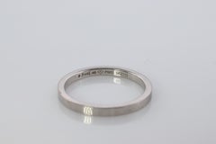 Piaget Ring. Genuer PIAGET PT950 Platin Quadratischer Ehering.