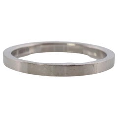 Piaget Ring. Genuer PIAGET PT950 Platin Quadratischer Ehering.