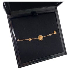 Piaget Rose 18K Rose Gold Multi-Motif Diamond Station Chain Bracelet