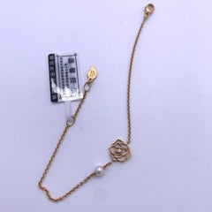 Piaget Rose Akoya Pearl Diamond 18K Rose Gold Chain Bracelet