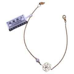 Piaget Rose Akoya Pearl Diamond 18K Rose Gold Chain Bracelet