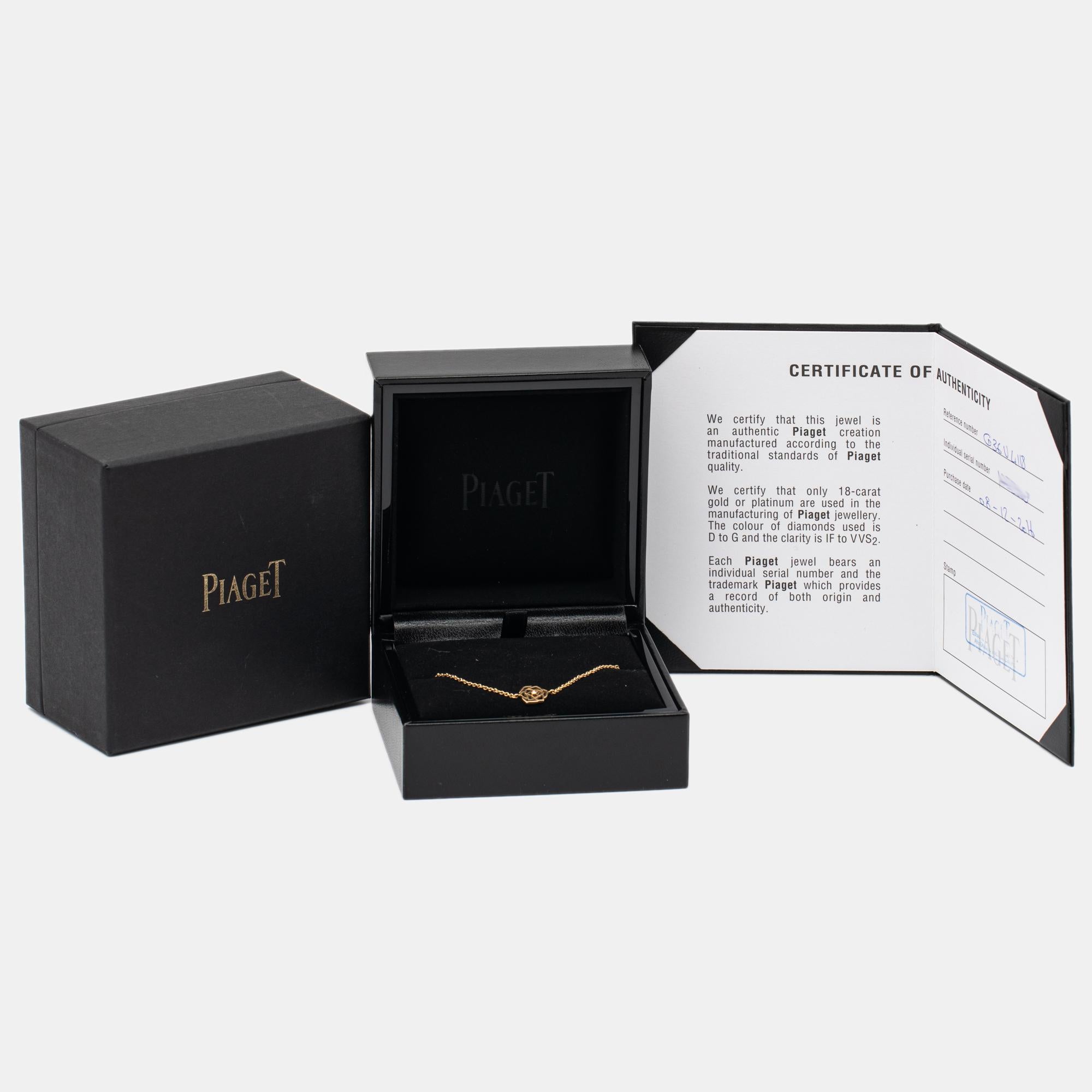 Contemporary Piaget Rose Diamond 18k Rose Gold Bracelet