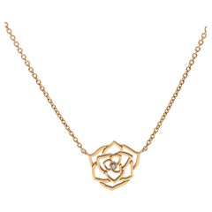 Piaget Collier à chaîne en or rose 18 carats avec diamants roses