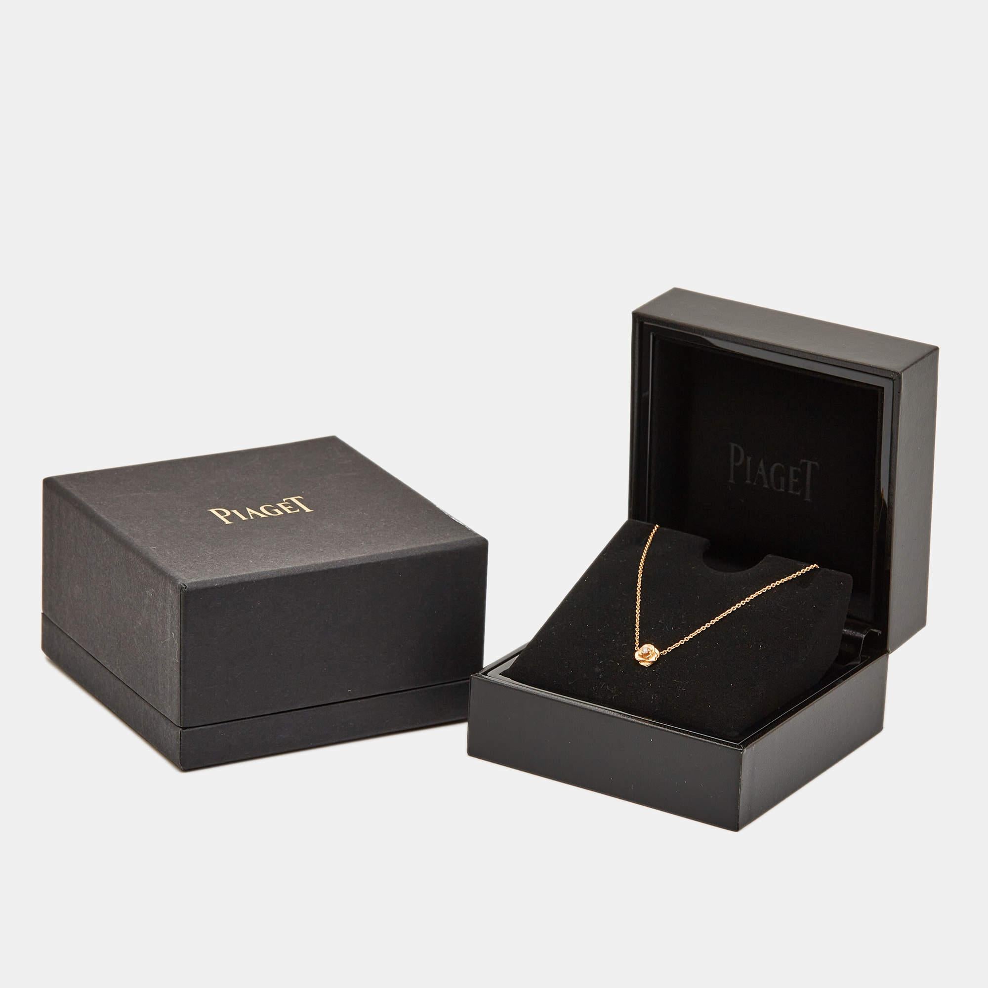 Piaget Rose Diamond 18k Rose Gold Necklace 4