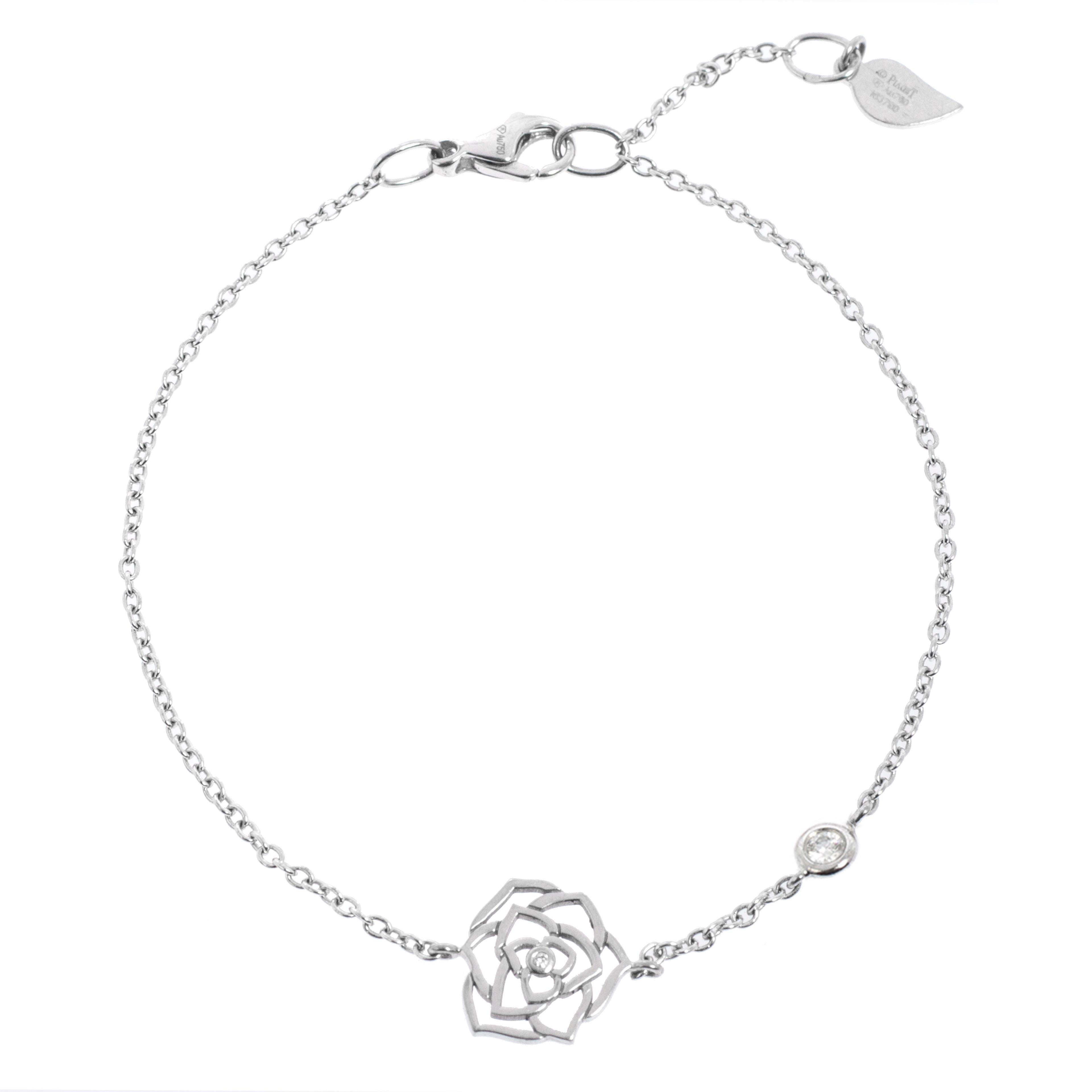 Piaget Rose Diamond 18K White Gold Bracelet