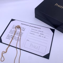 Piaget Rose Diamond Pave 18K Rose Gold Sliding Pendant Lariat Necklace