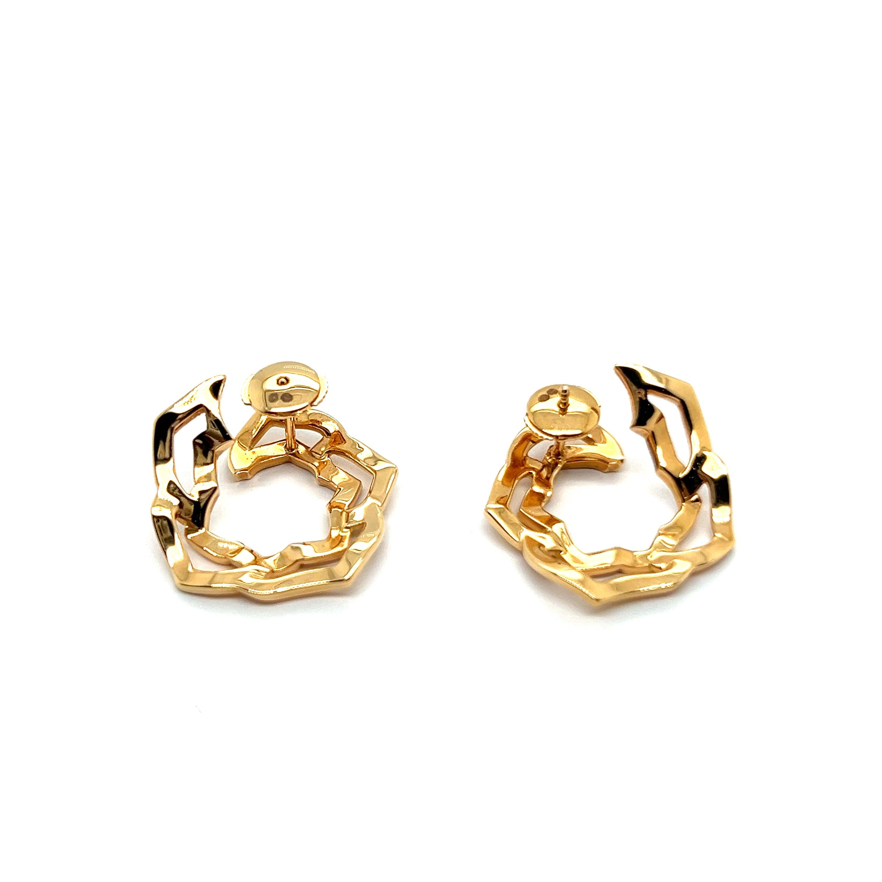 Orecchini Piaget Rose con diamanti in oro rosso 18 carati in vendita 5