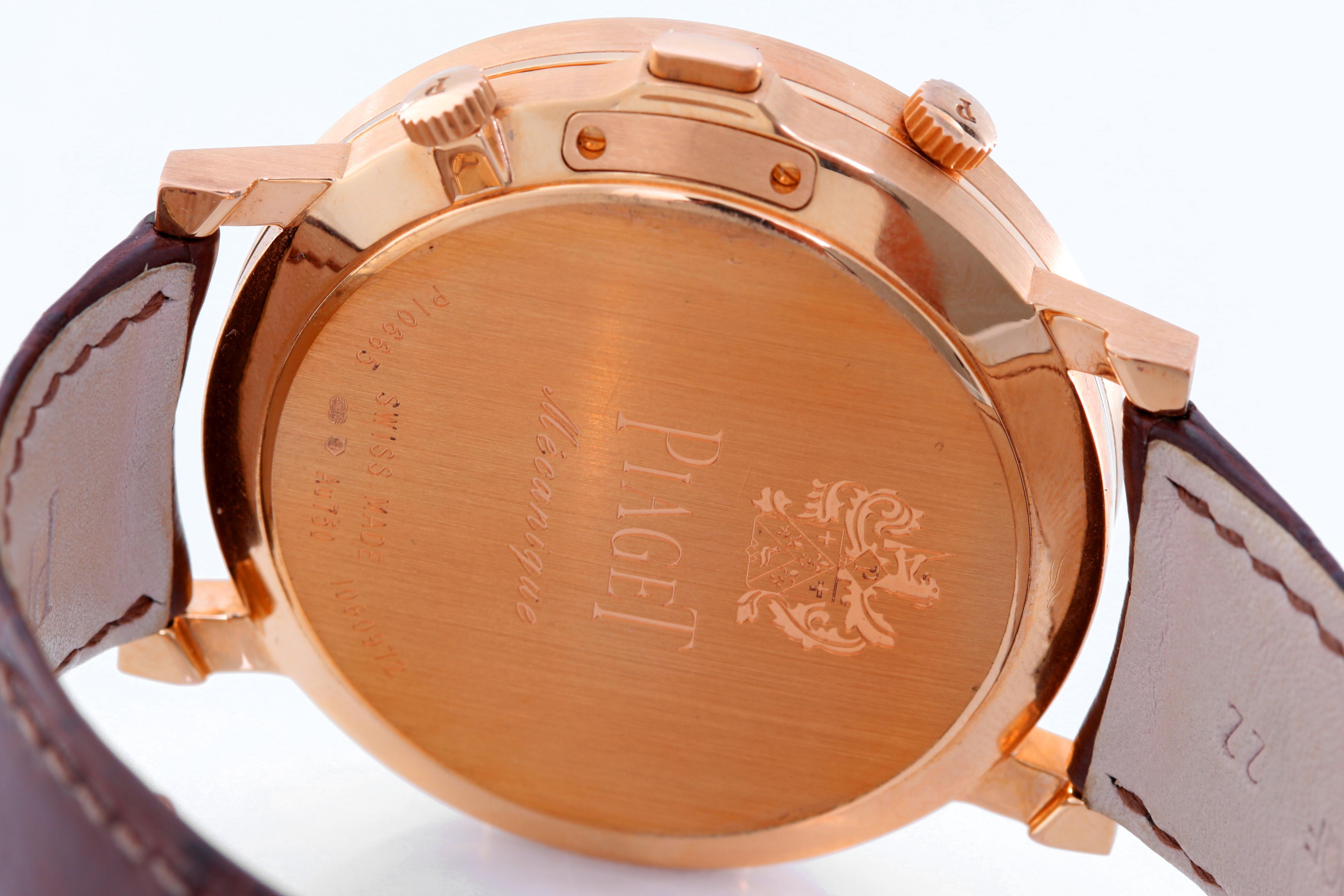Piaget Rose Gold Altiplano Double Jeu mechanical Wristwatch Ref GOA3515 2