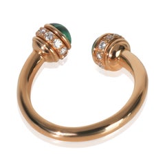 Piaget Rose Gold Malachite and Diamond Possession Open Ring