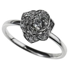 Anillo Piaget Rosa en oro blanco de 18 k Talla 7