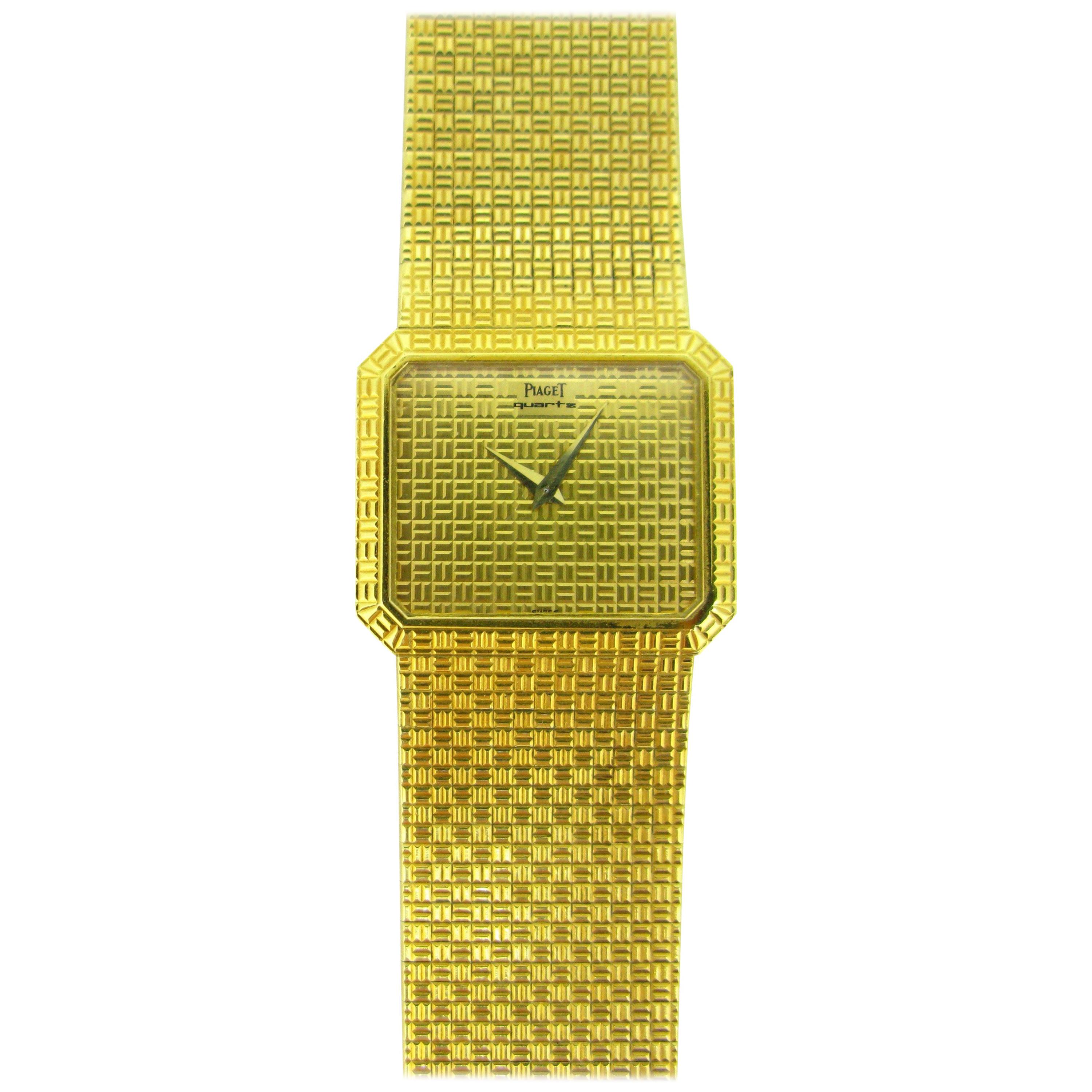 Piaget 1970s Yellow Gold Vintage Wristwatch