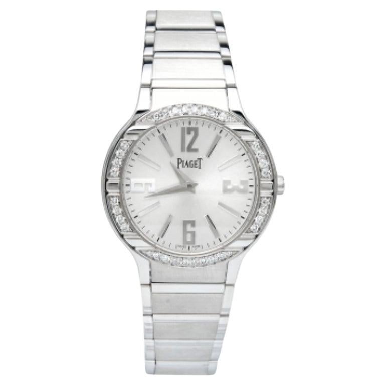 Reloj de pulsera de mujer Piaget Polo de diamantes de oro blanco de 18 quilates G0A36231 32 mm en venta