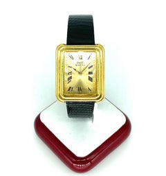 Piaget Stepped Case 18k Solid Gold Watch circa 1980’s