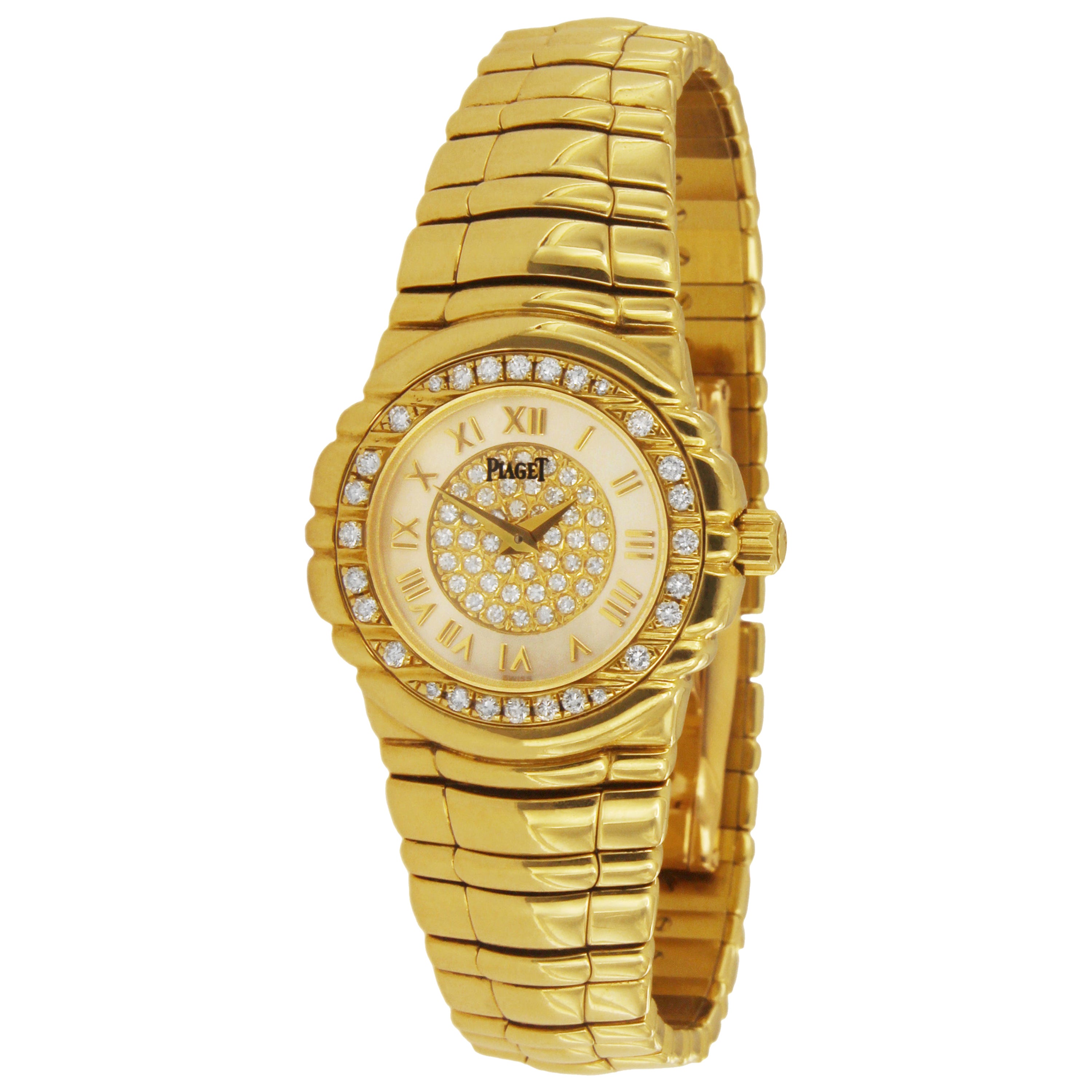 Piaget Tanagra Orologio da donna al quarzo in oro giallo 18 carati 16033 M 401 D.