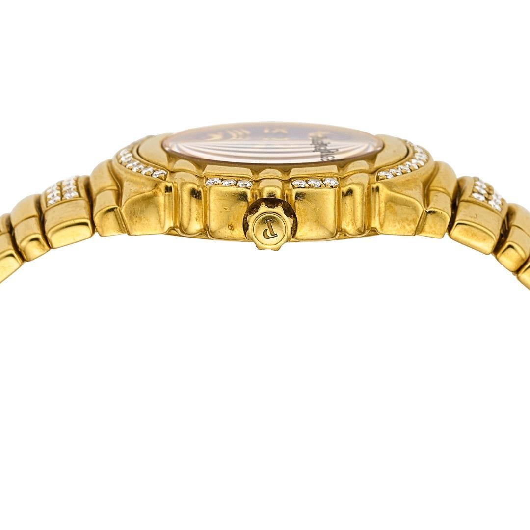 Piaget Tanagra Lapis Lazuli Diamond 18K Gold Bracelet Vintage Watch Full Set For Sale 2