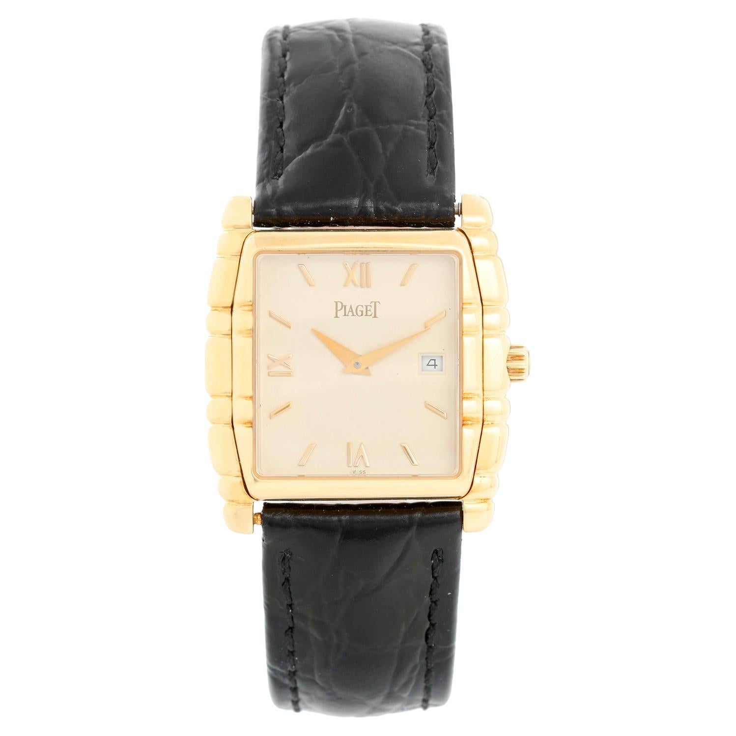 Piaget Tanagra Men's 18k Yellow Gold Quartz Watch 17061