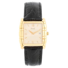 Vintage Piaget Tanagra Men's 18k Yellow Gold Quartz Watch 17061