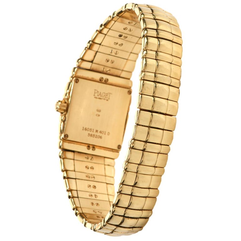 Piaget Tanagra Ref 16051 M 401 D Preowned 18 Karat Gold Watch at ...