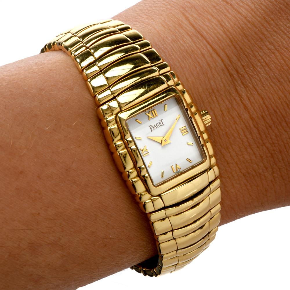 Women's Piaget Tanagra Ref 16051 M 401 D Preowned 18 Karat Gold Watch