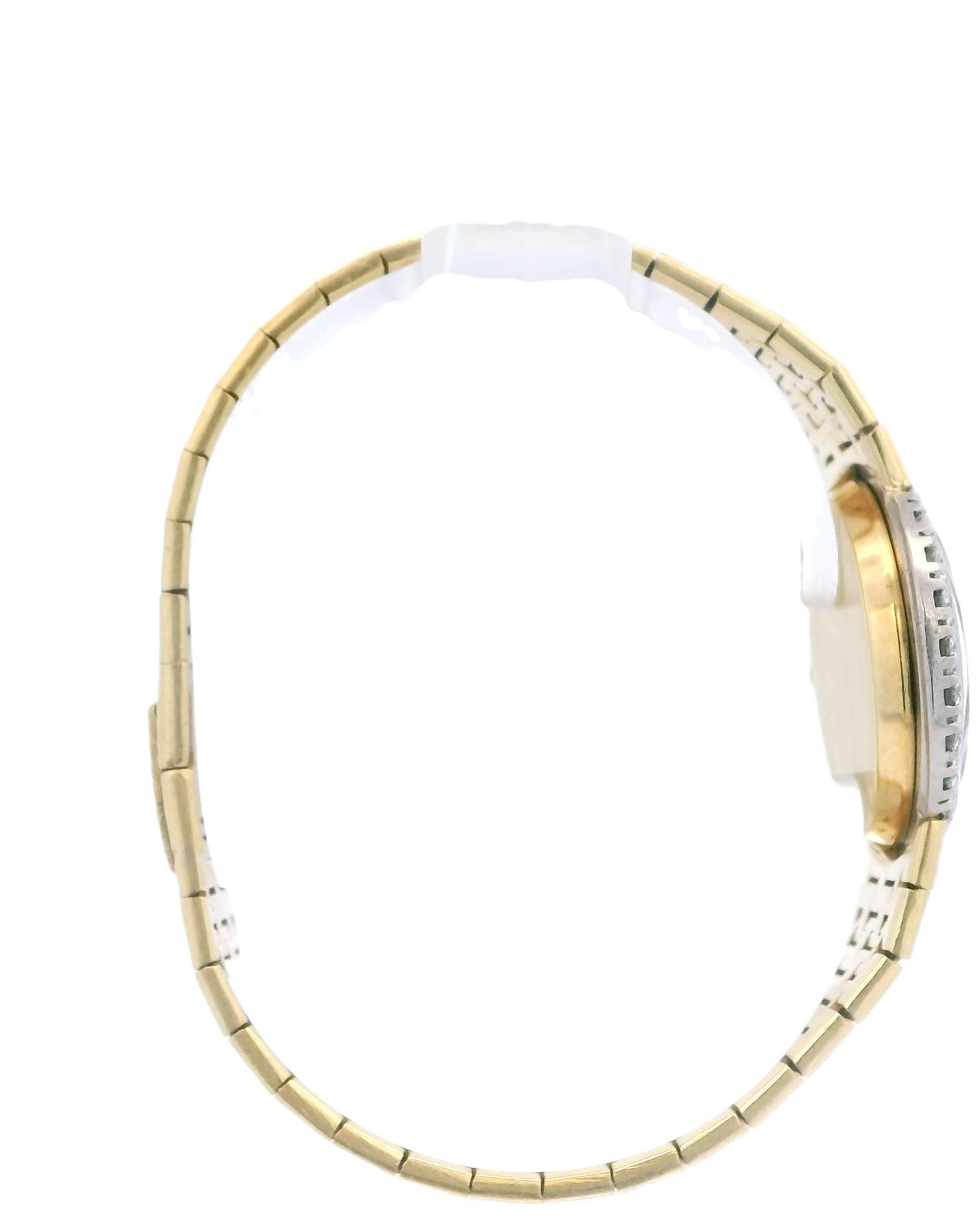 Piaget Tiffany &Co Jade Dial Diamond Bezel Mesh Bracelet in 18K Yellow Gold 1